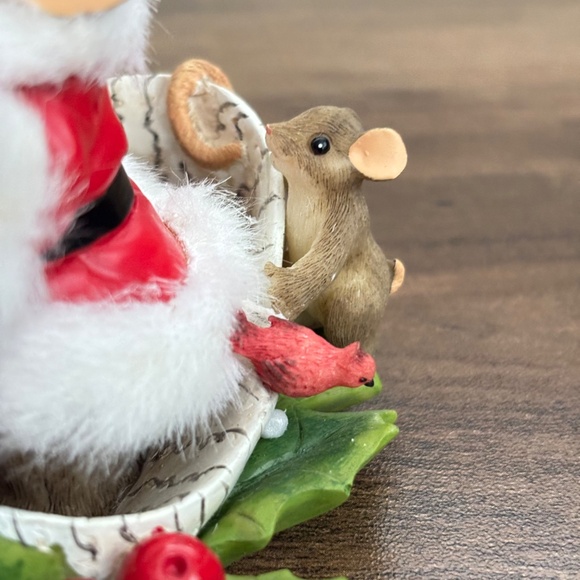 CHARMING TAILS Fitz & Floyd  MAKING A LIST & CHECKING IT TWICE  Figurine 87/180 - Picture 6 of 12